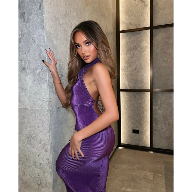 L’idee ‘Klum’ Arabian Midi - XS / Purple - Dresses
