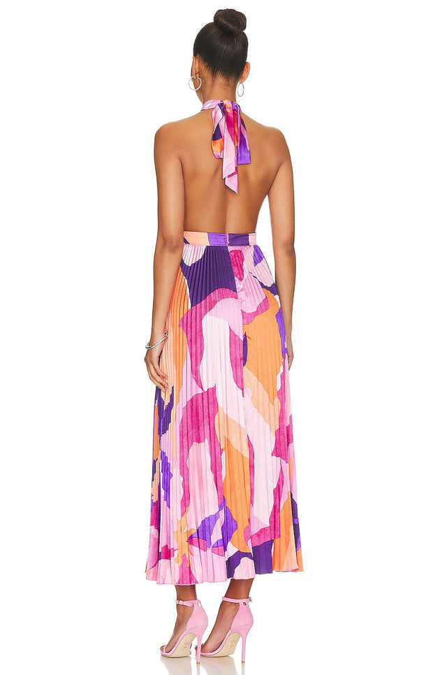 L’IDEE Renaissance Gown in Capri Print Pink Size 6 8 - Dresses