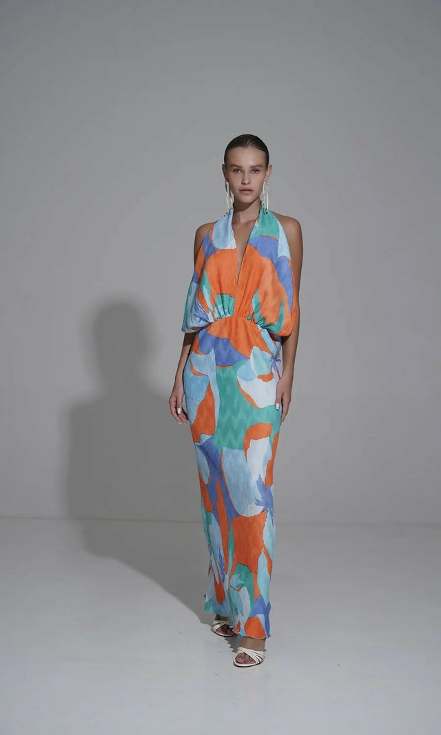 L’idee Riviera Sleeveless Gown - 10 / Multi - Dresses