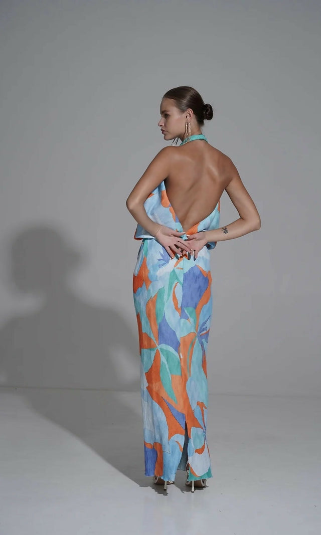 L’idee Riviera Sleeveless Gown - 10 / Multi - Dresses