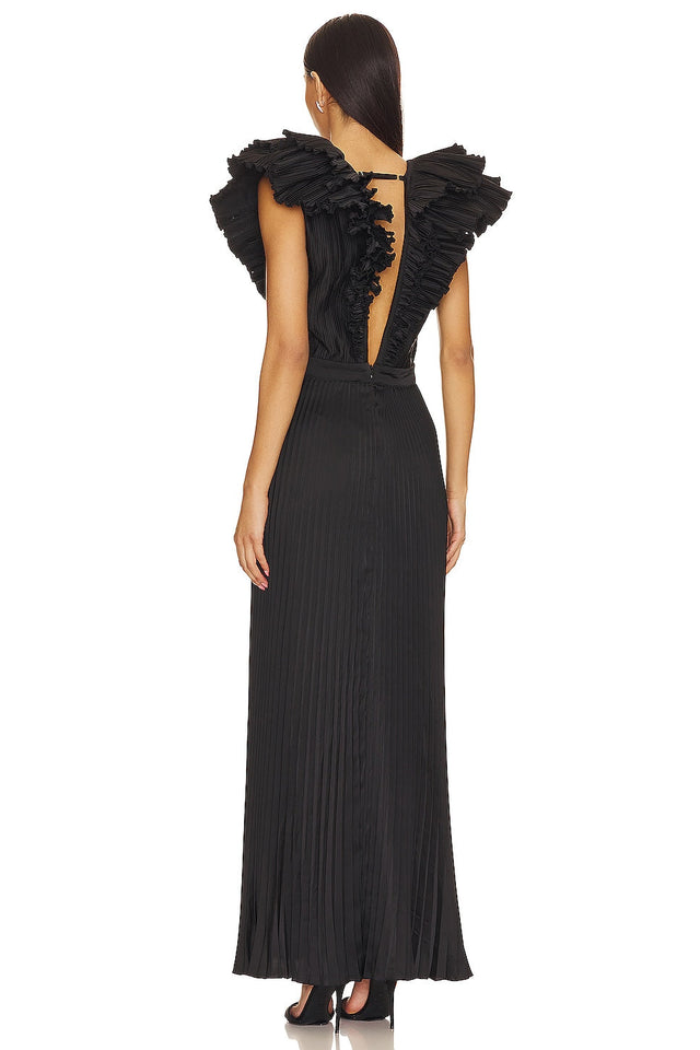 L’idee Tuileries Split Gown - Noir - 8 / Black - Dresses