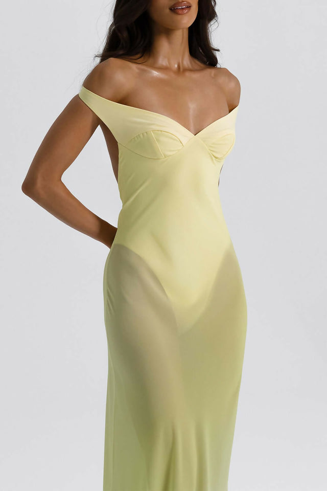 Natalie Rolt Brielle Gown Dress Citrus Yellow