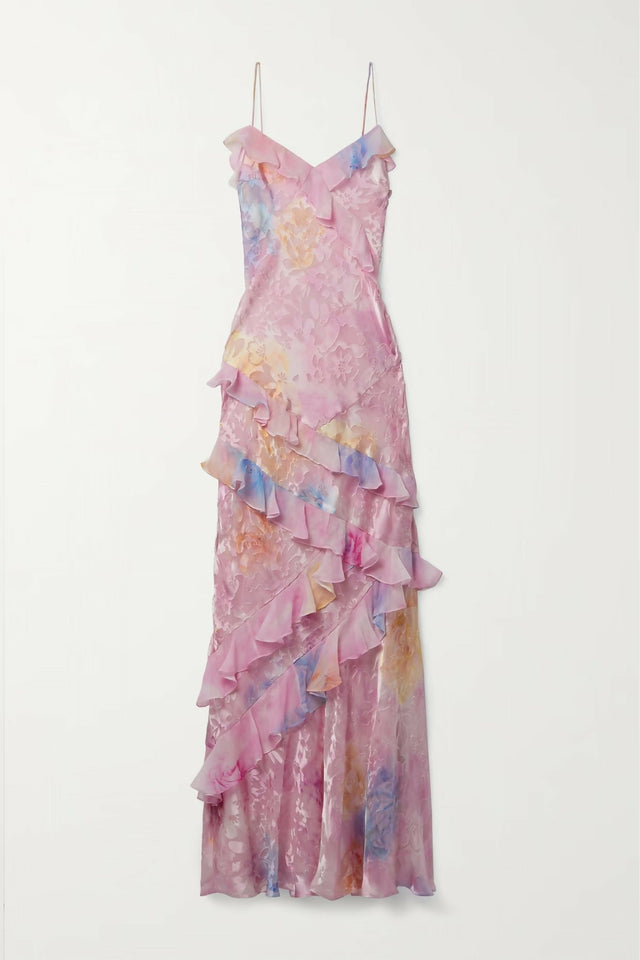 Love Shack Fancy Rialto Gown/Midi Pink - 8 / Pink - Dresses