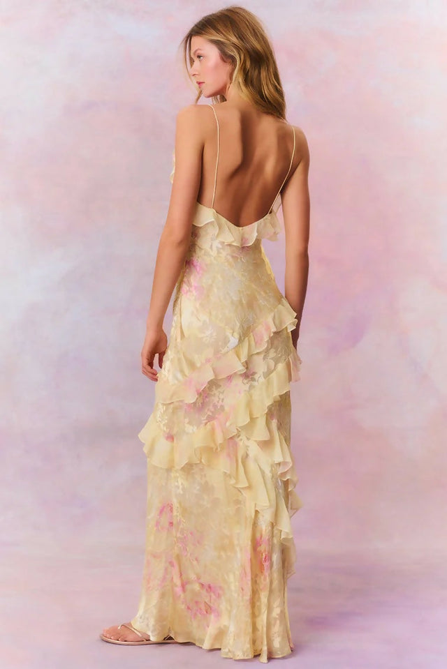 Love Shack Fancy Rialto Maxi Yellow - Dresses