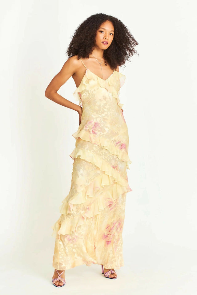 Love Shack Fancy Rialto Maxi Yellow - Dresses
