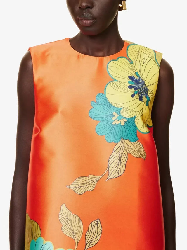 Alemais Piato Mini Dress Marigold Orange