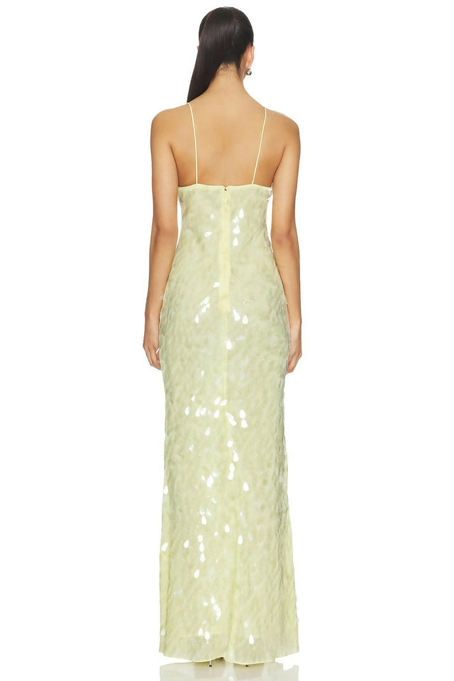 Misha Sapphire Sequin Maxi Dress