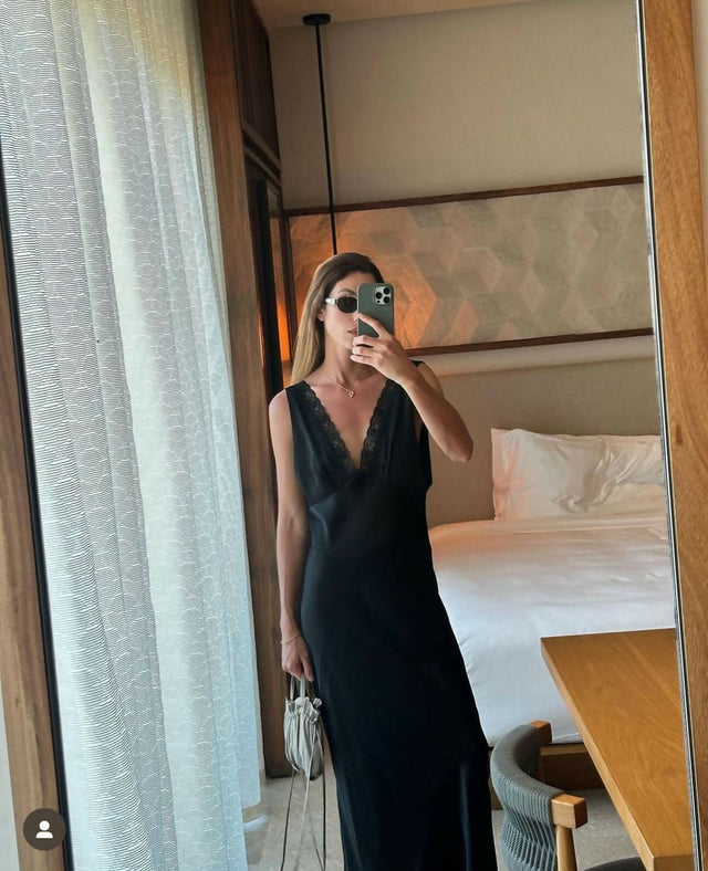 Maison Essentiele Vintage Maxi Black - 6 / Black - Dresses