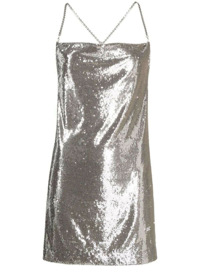 Maje Riparis Dress - 8 / Silver - Dresses
