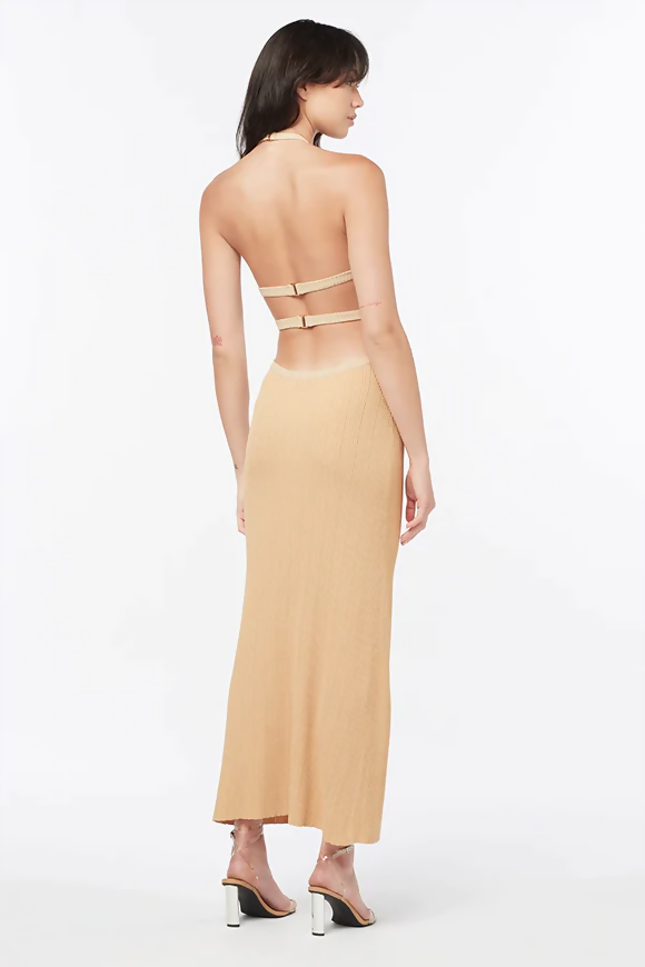 Manning Cartell Beyond Limits Dress in Taupe Size 12 - 12 / Nude - Dresses