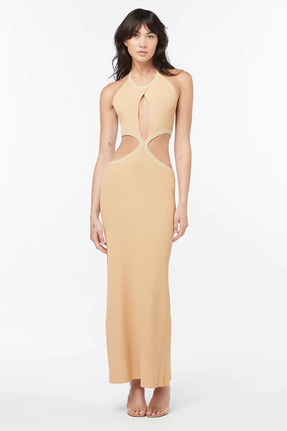 Manning Cartell Beyond Limits Dress in Taupe Size 12 - 12 / Nude - Dresses