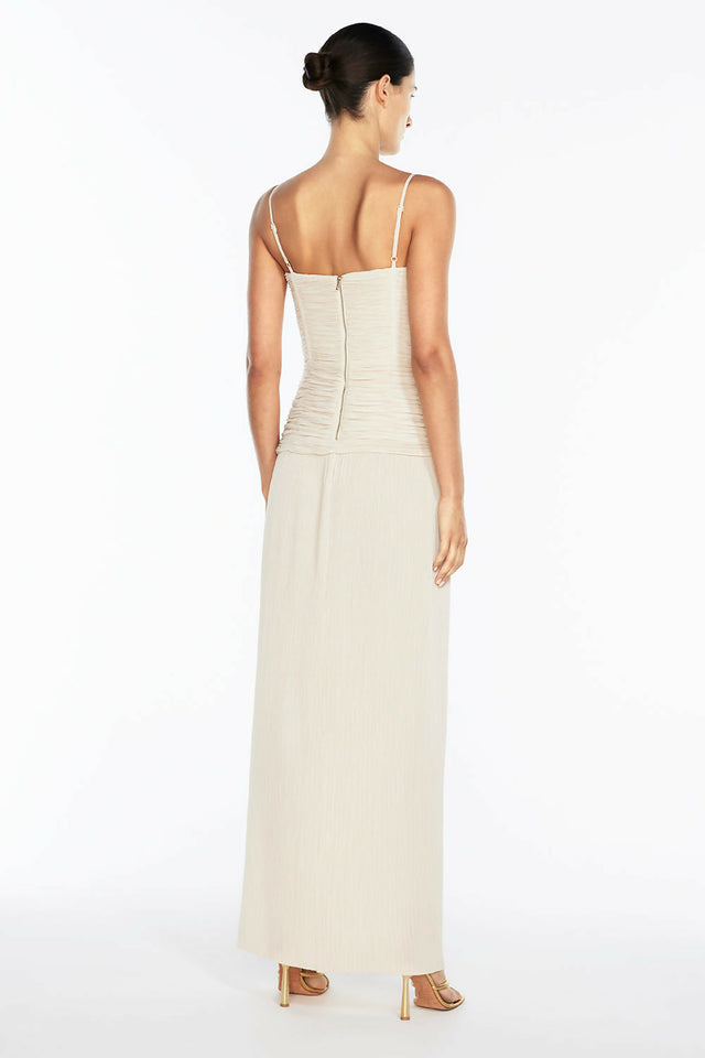 Manning Cartell Double Pleat Dress in Nougat Size 10 - 10 / Nude - Dresses