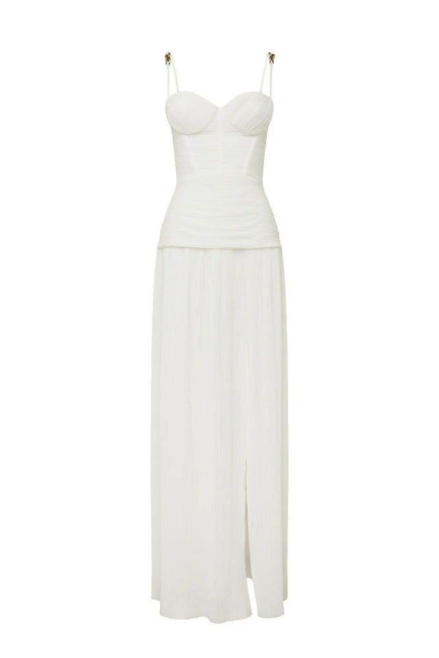 Manning Cartell Double Time Pleat Dress - 10 / White - Dresses
