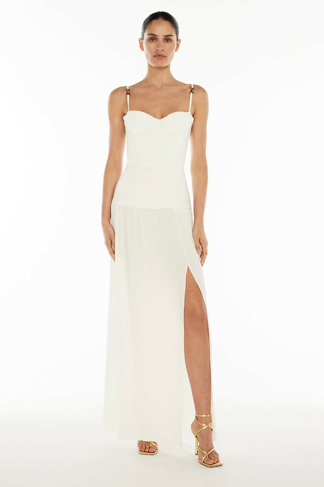 Manning Cartell Double Time Pleat Dress - 10 / White - Dresses