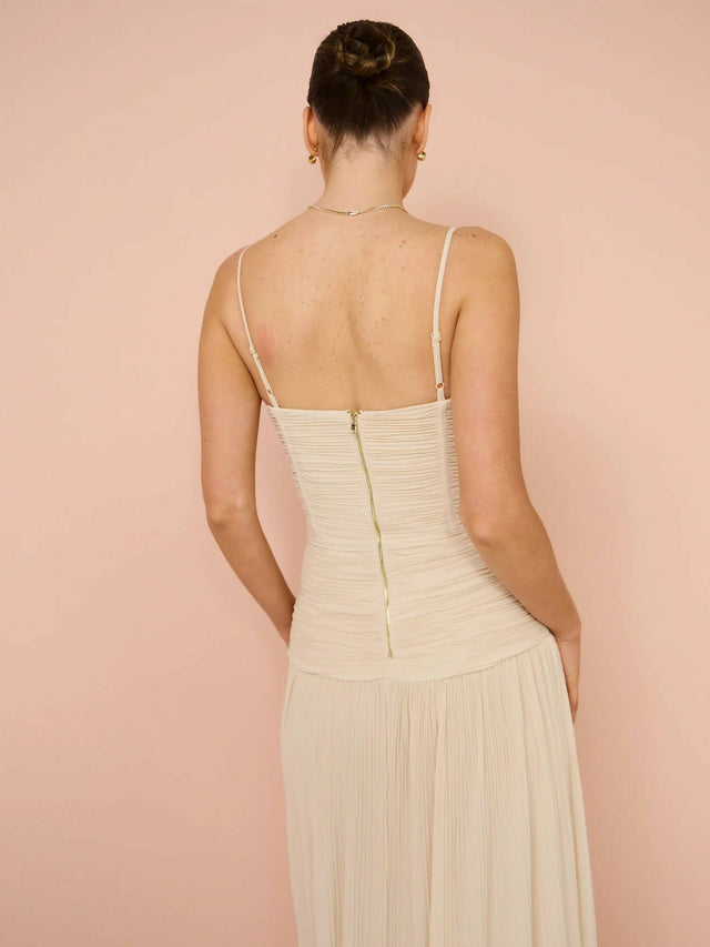 Manning Cartell Double Time Pleat Dress in Nougat - Dresses