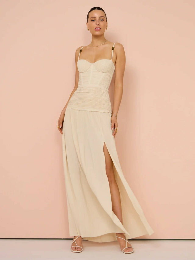 Manning Cartell Double Time Pleat Dress in Nougat - Dresses