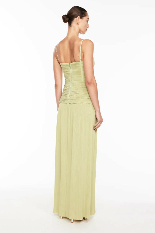Manning Cartell Double Time Pleat Dress Pistacchio Size 10 - 10 / Yellow - Dresses