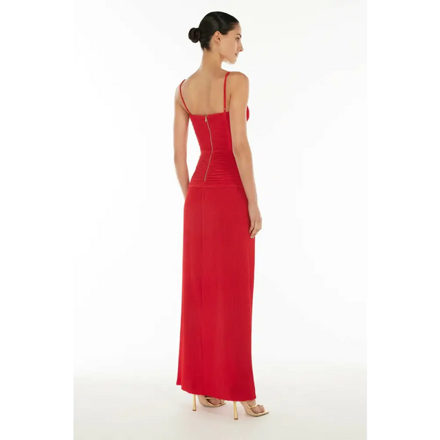 Manning Cartell Double Time Pleat Dress Red Size 4 & 6 - Dresses
