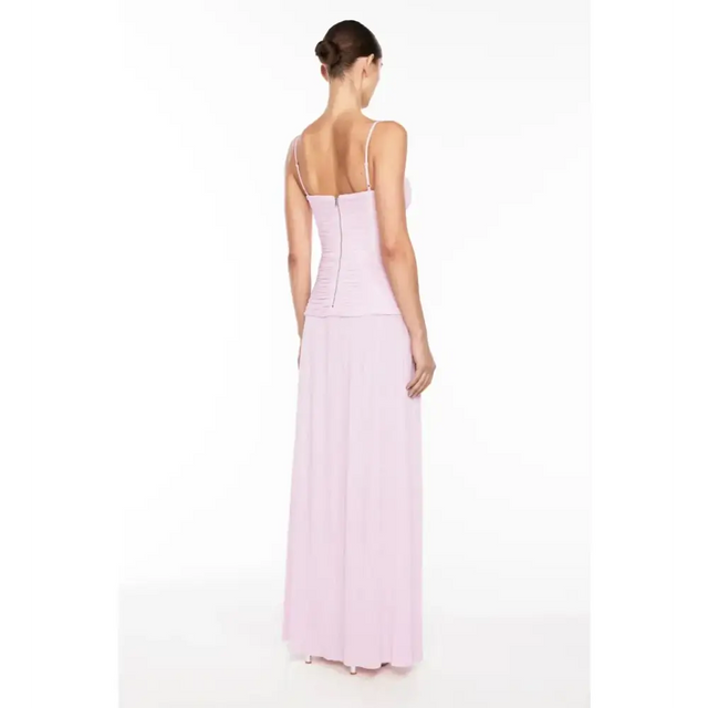 Manning Cartell Double Time Pleat Maxi Dress Hydrangea Size AU 10 - 10 / Pink - Dresses
