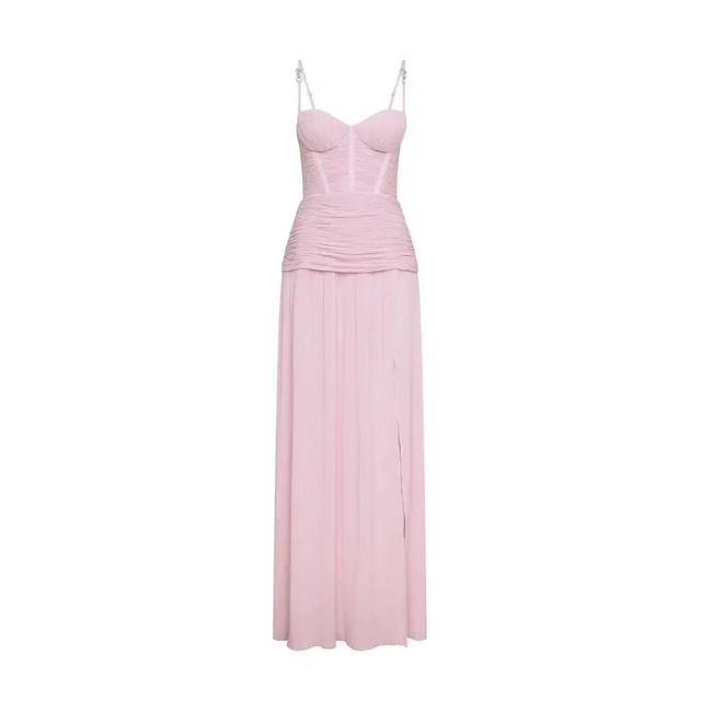 Manning Cartell Double Time Pleat Maxi Dress Pink Hydrangea Size 6 8 10 & 12 - Dresses