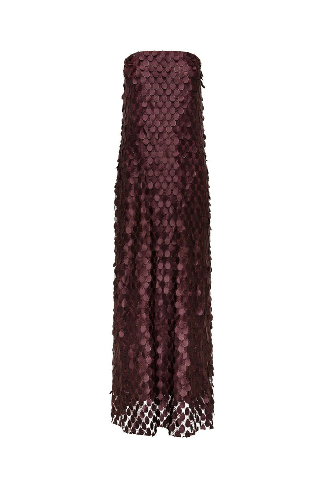 Manning Cartell Extreme Supreme Column Dress in Mulberry Size 8 - 8 / Burgundy - Dresses