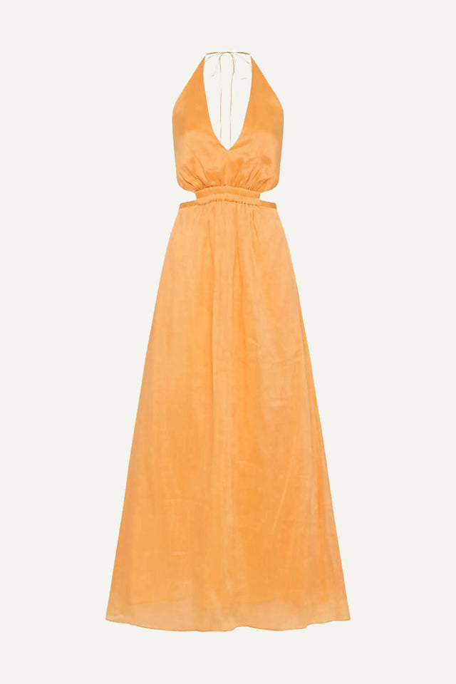 Manning Cartell Lyrical Colours Halter Maxi Mango Size 12 - 12 / Orange - Dresses