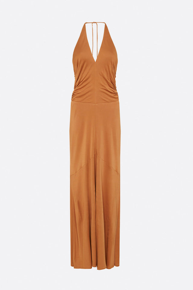 Manning Cartell Sunkissed Halter Dress - 6 / Bronze - Dresses