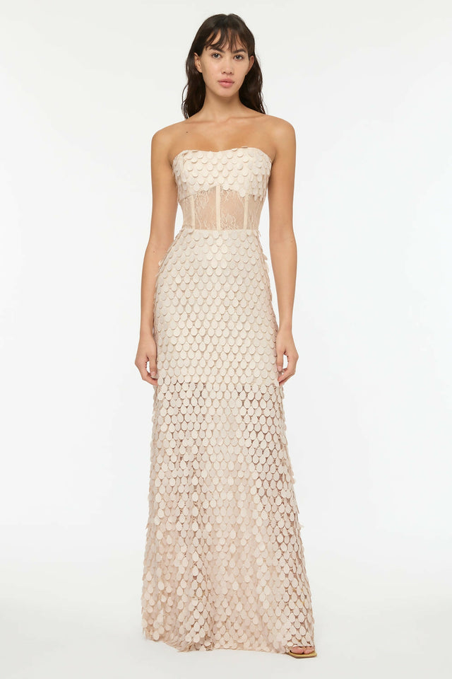 Manning Cartell Supreme Extreme Strapless Gown in Chalk Size 8 - 8 / White - Dresses