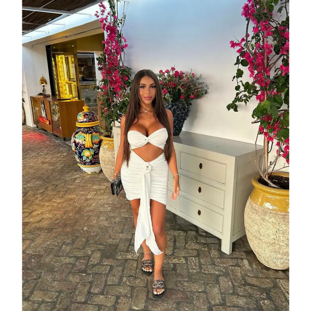 Mars The Label ‘Knotted’ Bandeau Mini - XS / White - Dresses