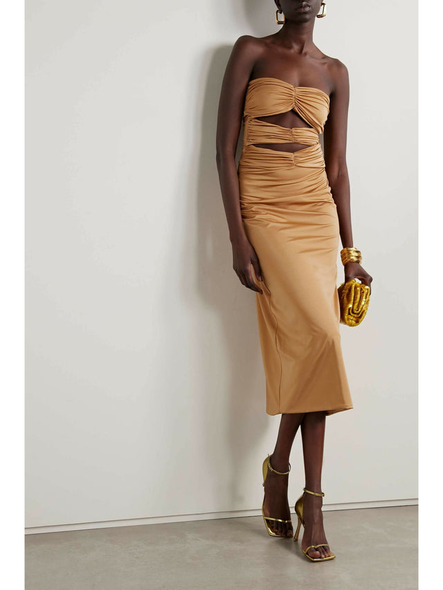 Maygel Coronel Dorato Dress - 6 / Gold - Dresses