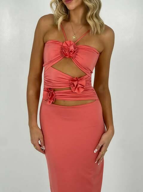 Maygel Coronel Veranera Maxi Dress in Fabia Pink - 6 / Pink - Dresses