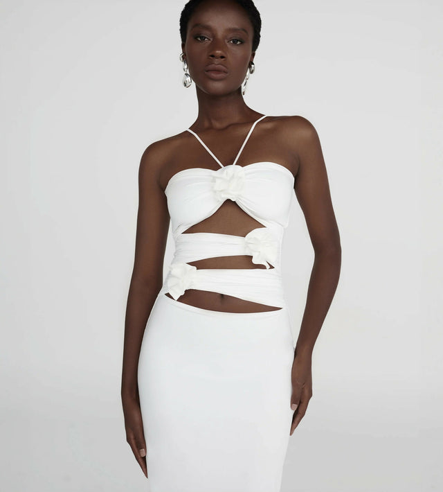Maygel Coronel Veranera Maxi Dress in White in Osfa - 8 / White - Dresses