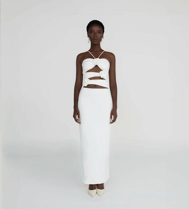 Maygel Coronel Veranera Maxi Dress in White in Osfa - 8 / White - Dresses