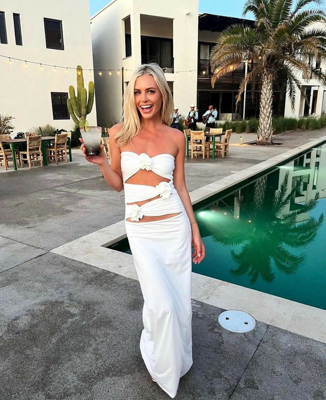Maygel Coronel Veranera Maxi Dress in White in Osfa - 8 / White - Dresses