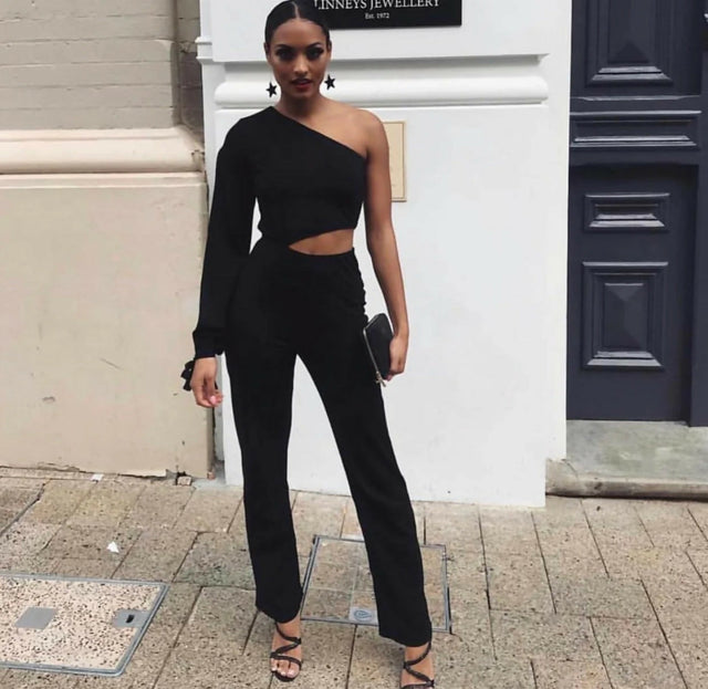 MB The Label Layla Jumpsuit - 10 / Black - Jumpsuit