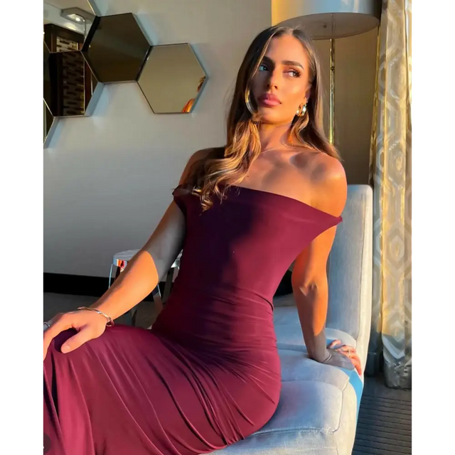 Melani The Label Mulberry Maia Gown - Dresses