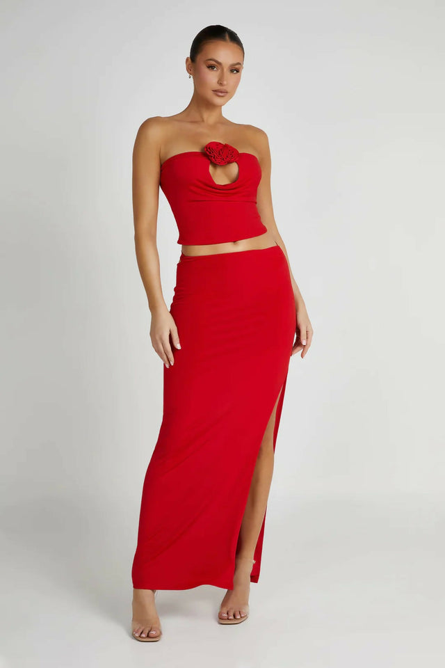 Meshki Megan Jeanine Set in Red - 8 / Red - Outfit Sets