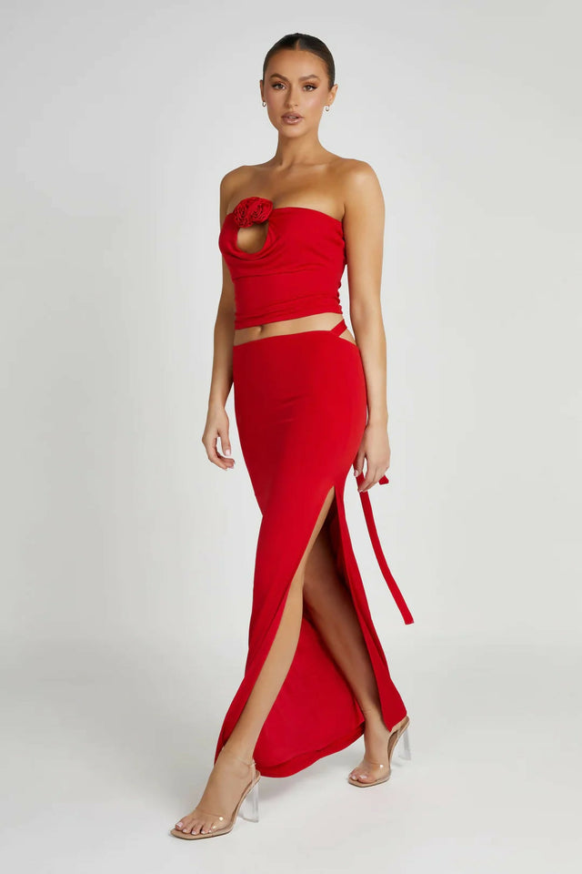 Meshki Megan Jeanine Set in Red - 8 / Red - Outfit Sets