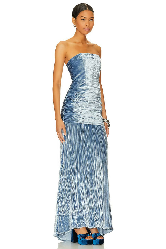 House of Harlow 1960 Benicia Gown in Light Blue