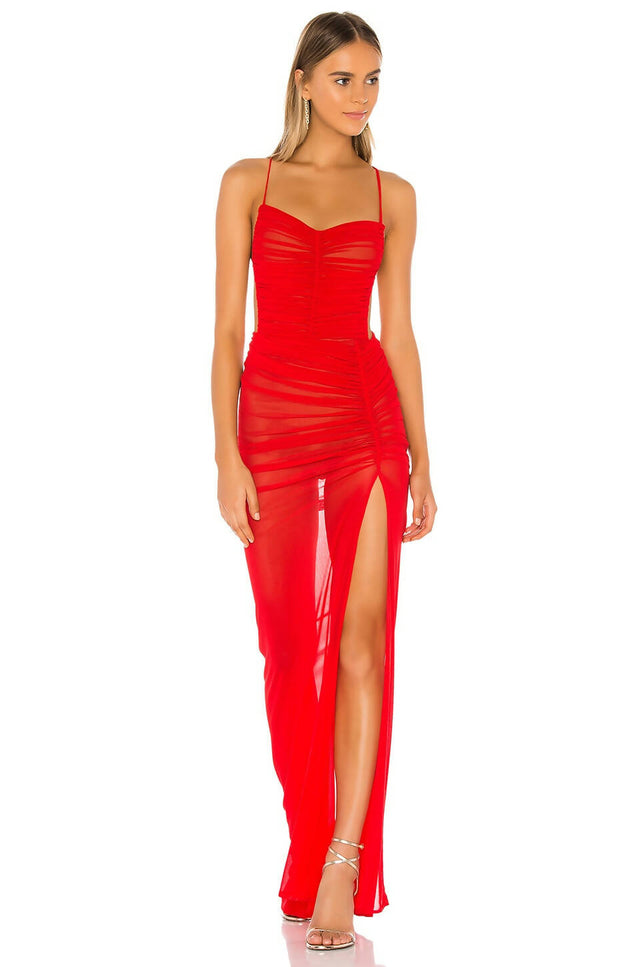 Michael Costello X Revolve Follie Gown in Red - 8 / Red - Dresses