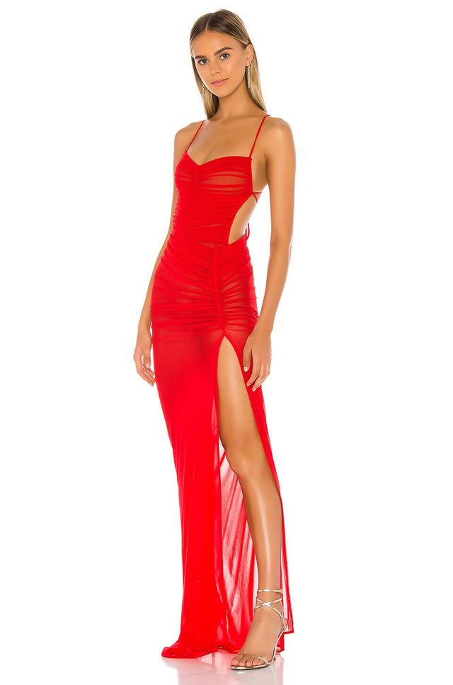 Michael Costello X Revolve Follie Gown in Red - 8 / Red - Dresses