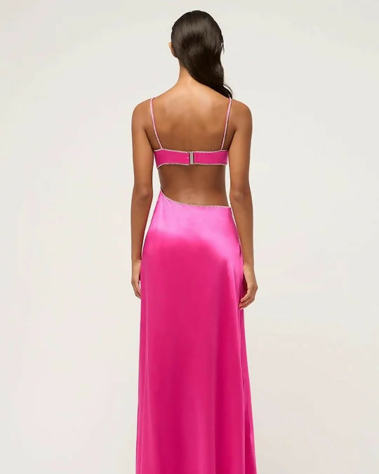 Michael Lo Sordo Symic Crystalline Luna Dress in Pink - 8 / Pink - Dresses