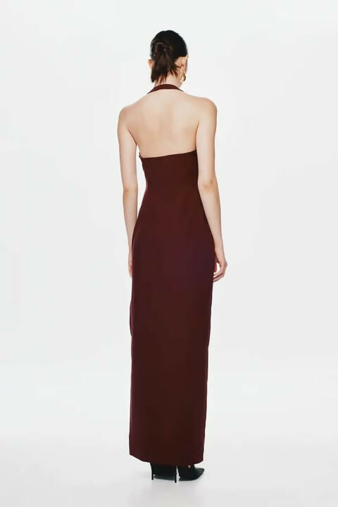 Misha Alusia Maxi Dress - Red Wine - 10 / Red - Dresses