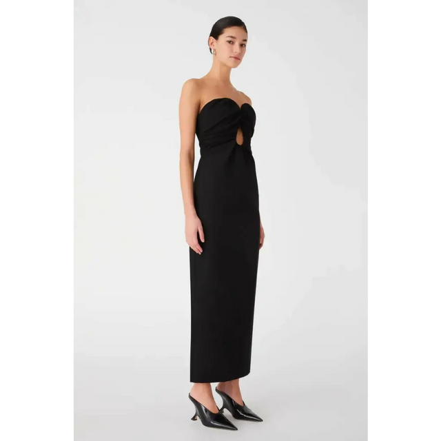 Misha Dani Strapless Maxi Dress in Black Size 10 - 10 / Black - Dresses