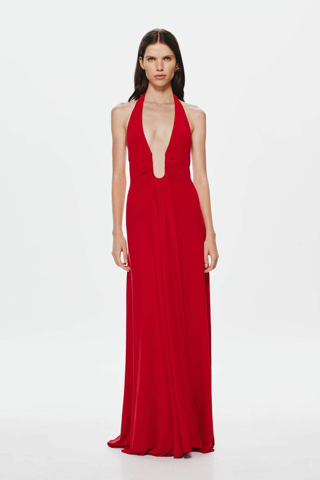 Misha Jennifer Cupro Dress - 8 / Red - Dresses