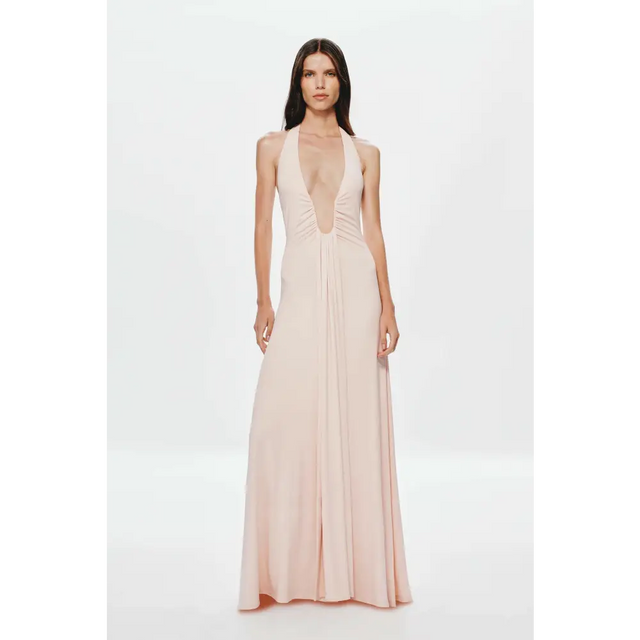 Misha Jennifer Cupro Dress Dusty Pink Size M - 10 / Pink - Dresses