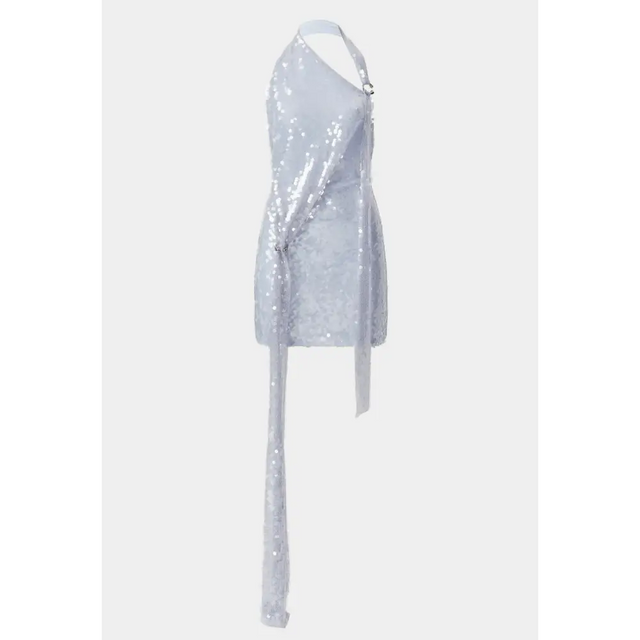 MISHA Riviera Sequin Mini Cloud Blue Size S/AU8 - Blue / 8 - Dresses