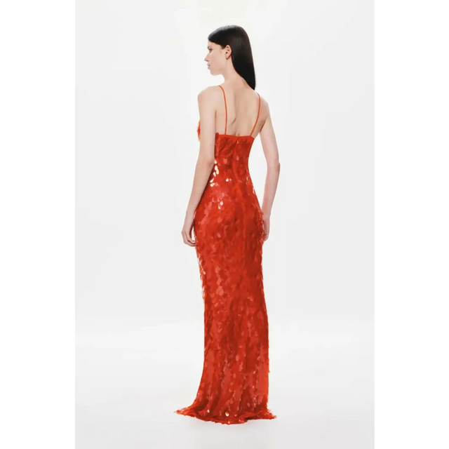 Misha Sapphire Sequin Maxi Dress Red Size XS S M & L - Dresses