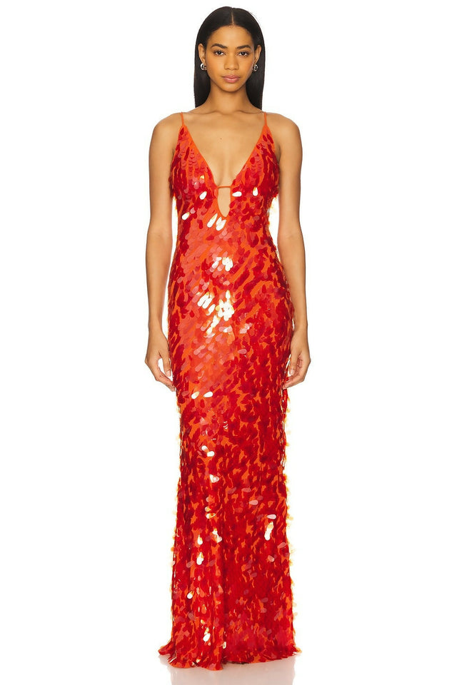 Misha Sapphire Sequin Maxi - Dresses