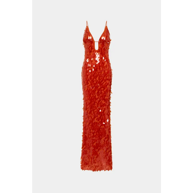 Misha Sapphire Sequin Maxi - Red Size M - 10 / Red - Dresses